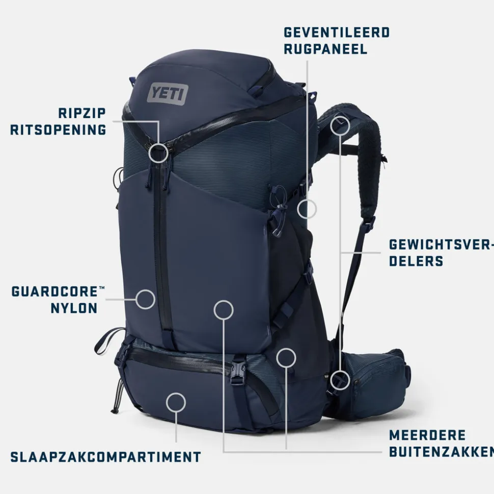50L-wandelrugzak voor heren