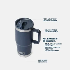 20 oz (591 ml) Reismok met rietje